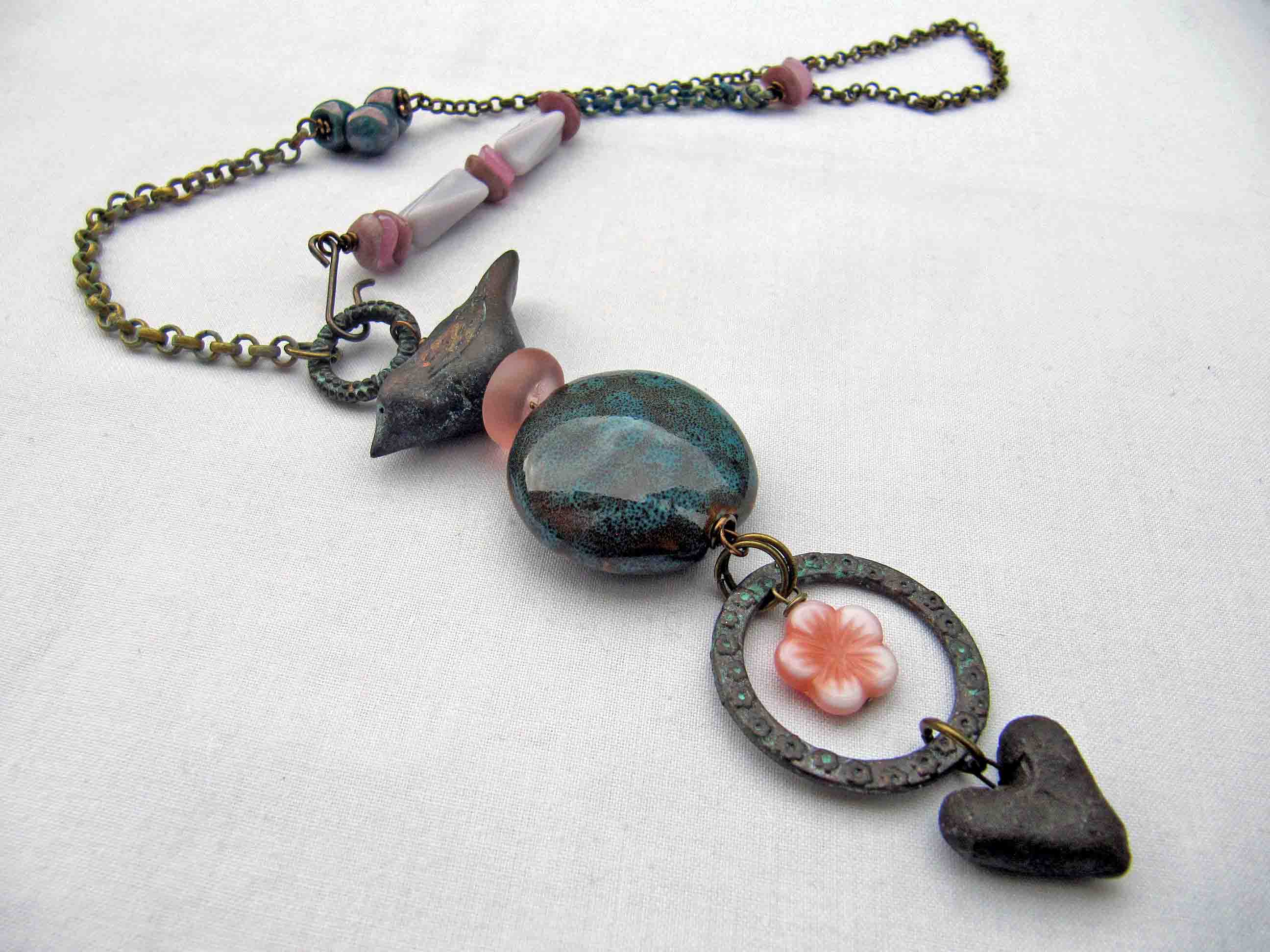 verd bird pendant necklace
