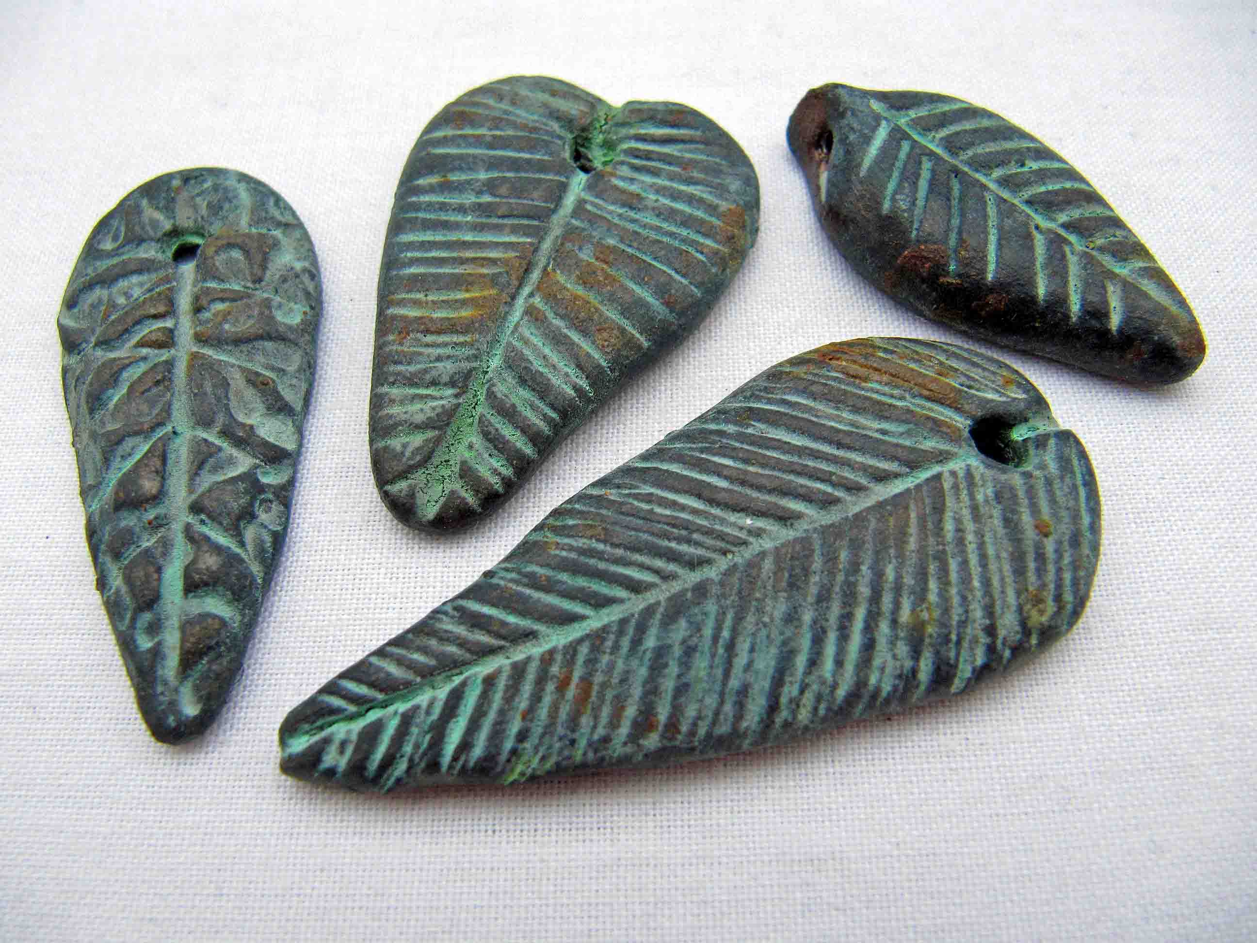 verdigris leaves