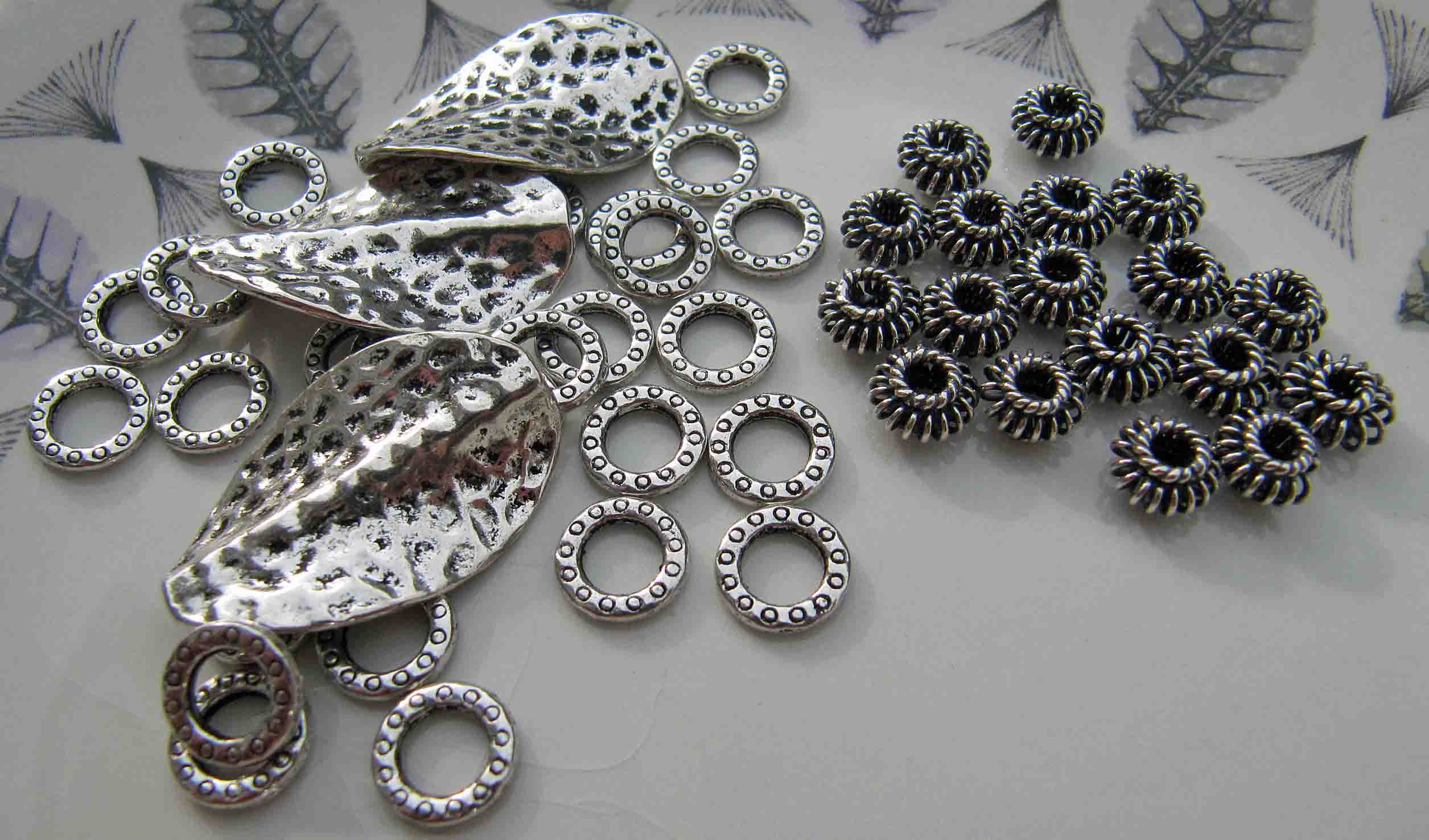 pewter and silver