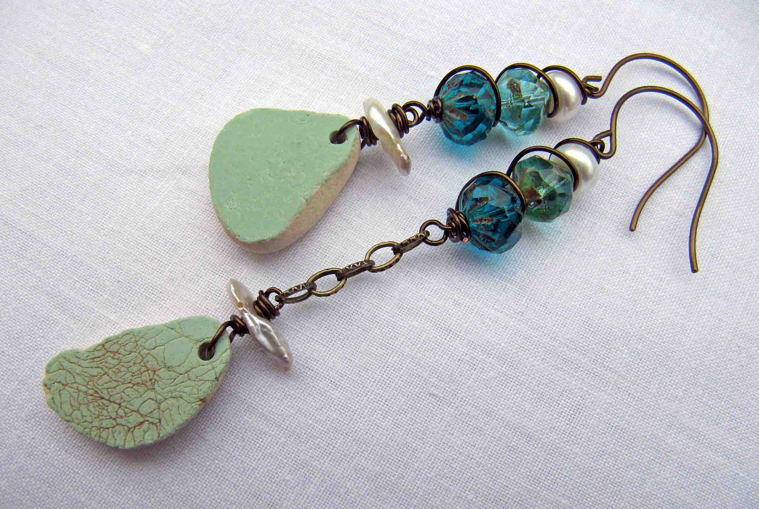 egg shell earrings