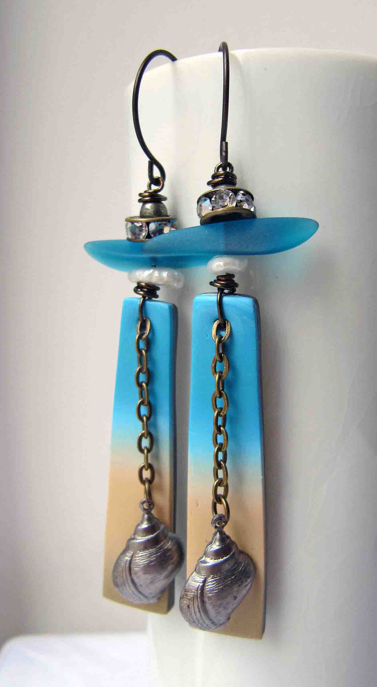 sea view earrings
