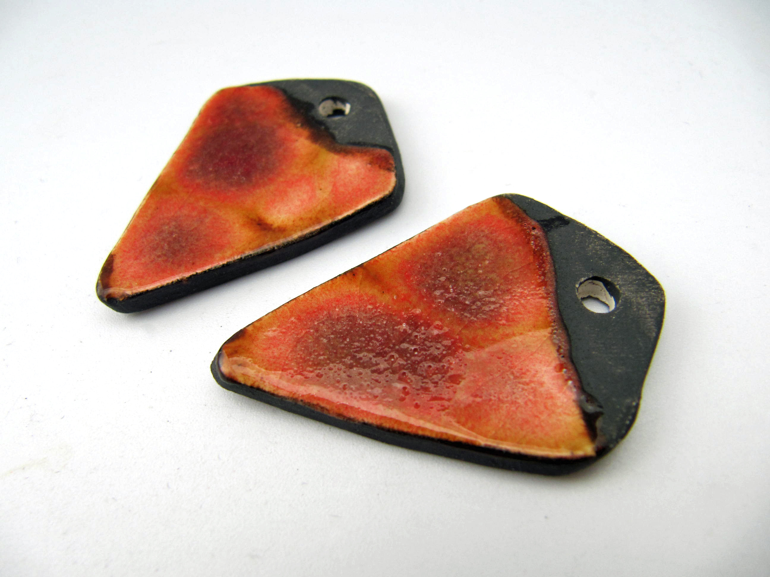 large glowing embers earring charms