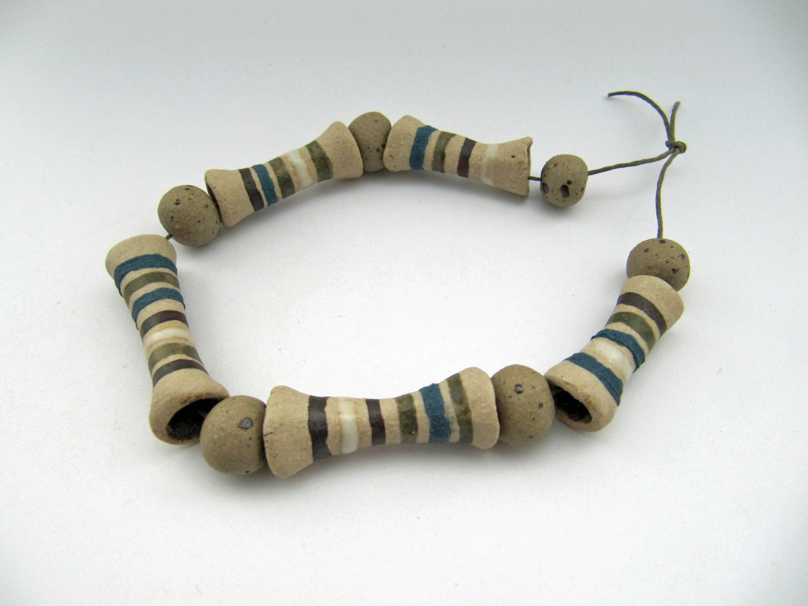 striped bone bead set 1