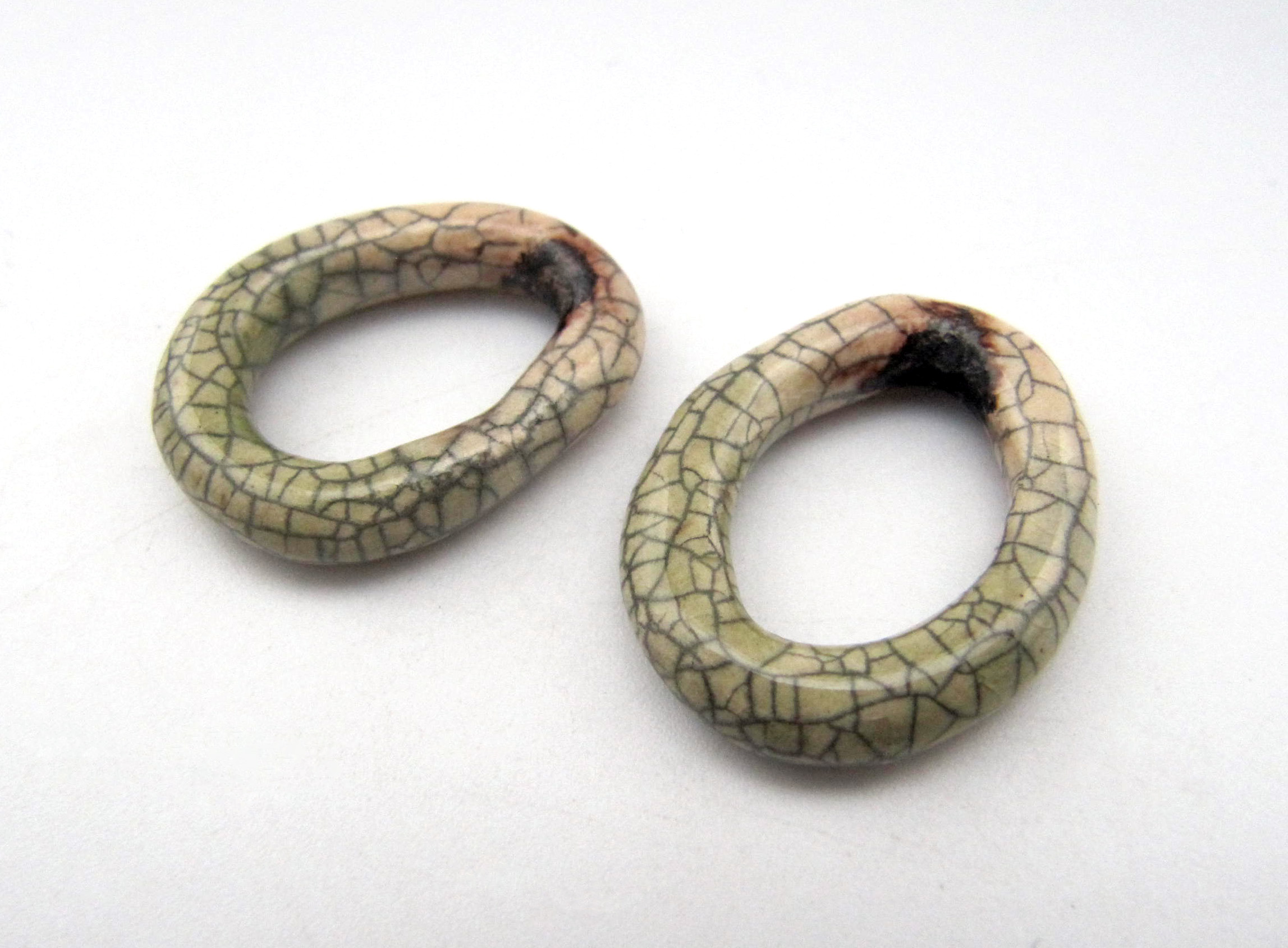 ombre crackle hoops